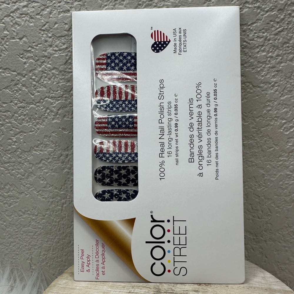 $9 🌙 RETIRED Color Street Nail Strips Flagtime Gal‎ 🇺🇸